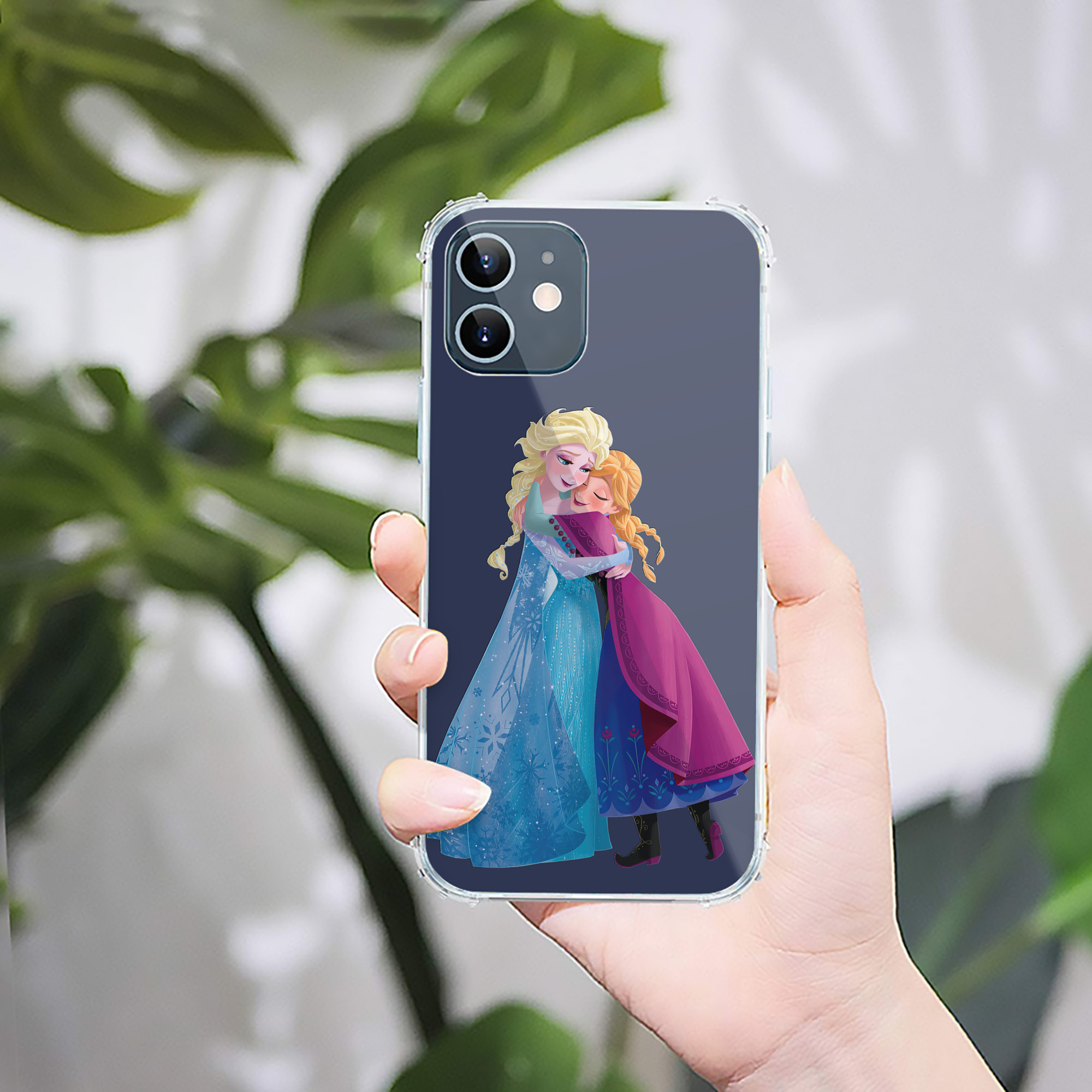 （画像用） アナと雪の女王 アンナ エルサ Frozen Anna Elsa 【iPhone 12シリーズ対応】透明スマホケース（クリアソフトケース）